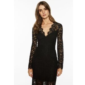 Bardot women’s black lace dress sz small